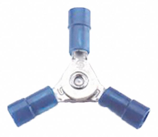 ButtSpliceConnector, Blue, 14AWGMax, PK10