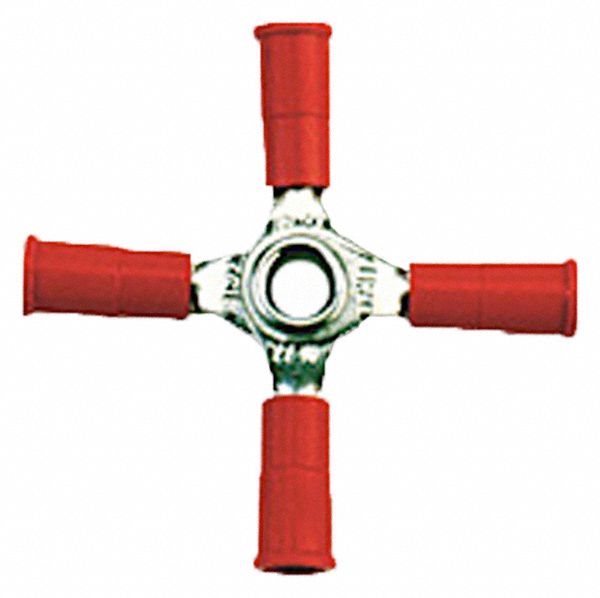 ButtSpliceConnector, Red, 18AWGMax, PK10