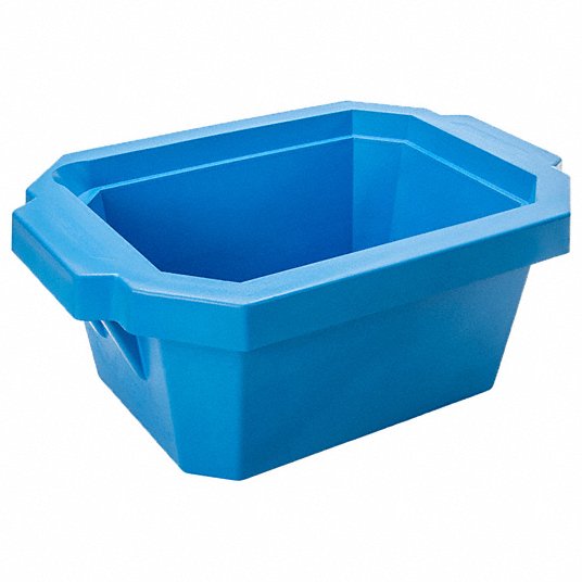 Ice Tray with Lid: Polyurethane Foam, Blue, 152 mm Overall Ht, 380 mm Overall Lg