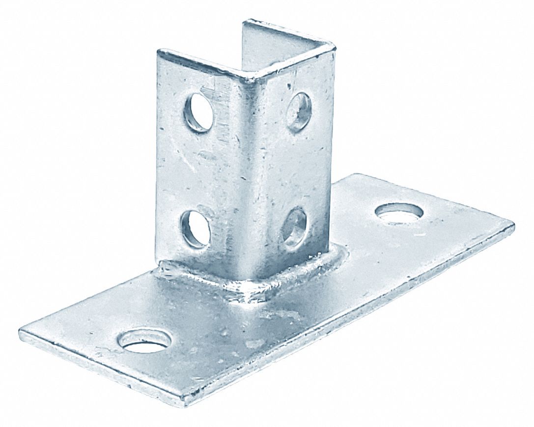 STRUT CHANNEL FITTING,3 1/4 IN W,SILVER