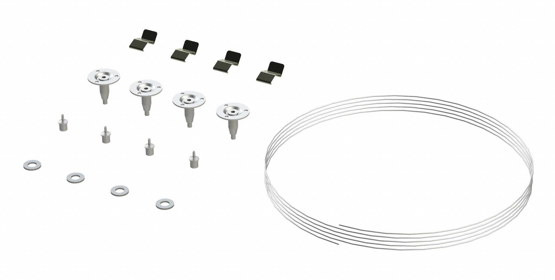 Mounting Kit: Suspended Mounting, 1/12 in Overall Lg, 1/12 in Overall Wd