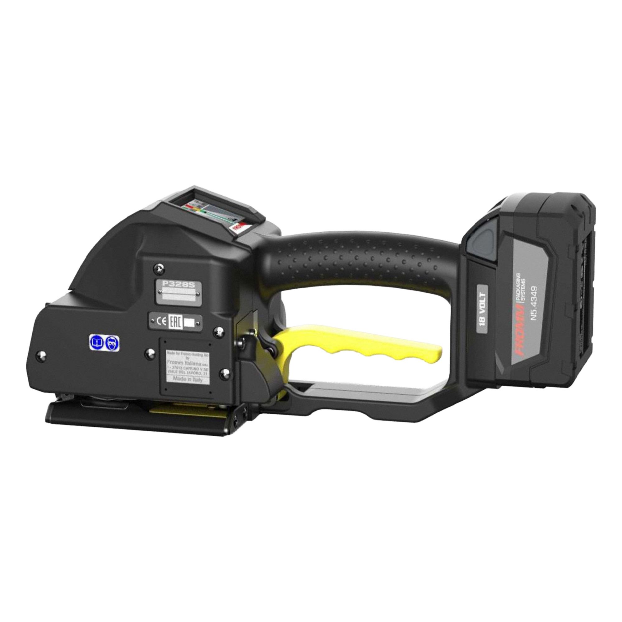 Battery Operated Strapping Tool: Fits 1⁄2 in Strap Wd, Fits .016 to .025 Strap Tensile