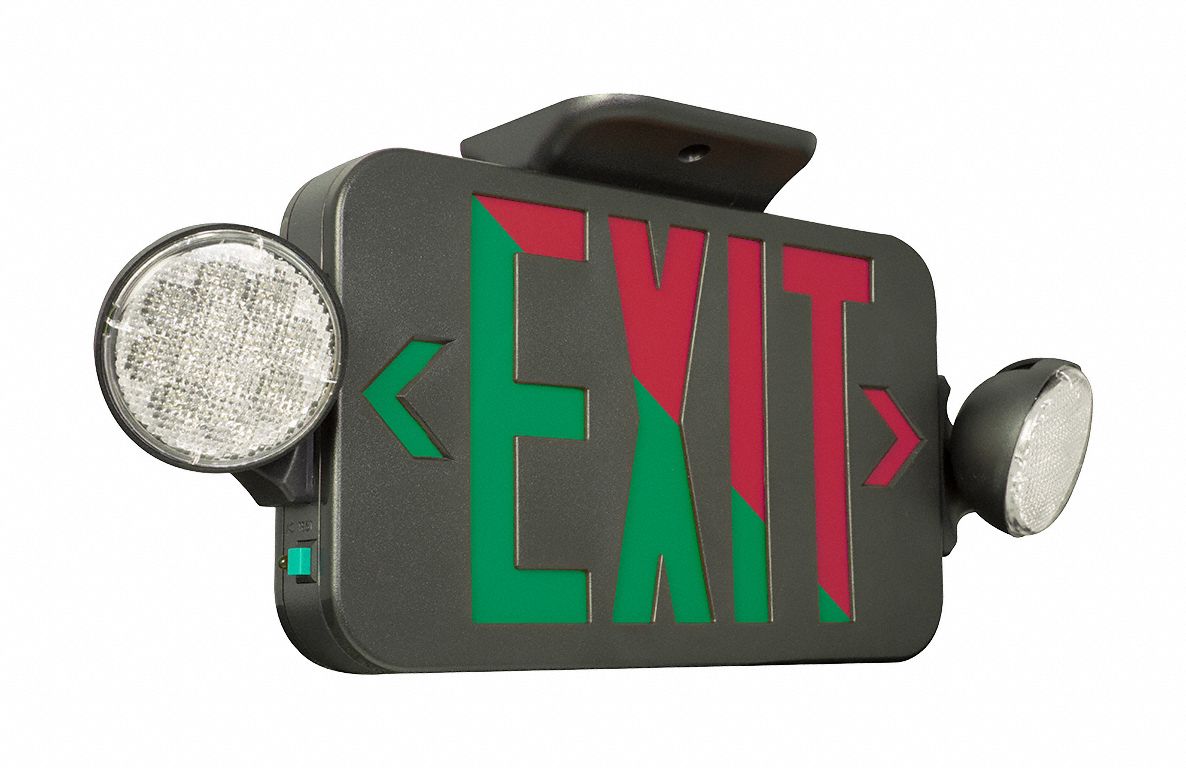 black-1-or-2-faces-led-lighted-exit-sign-784h79-ccrgb-grainger