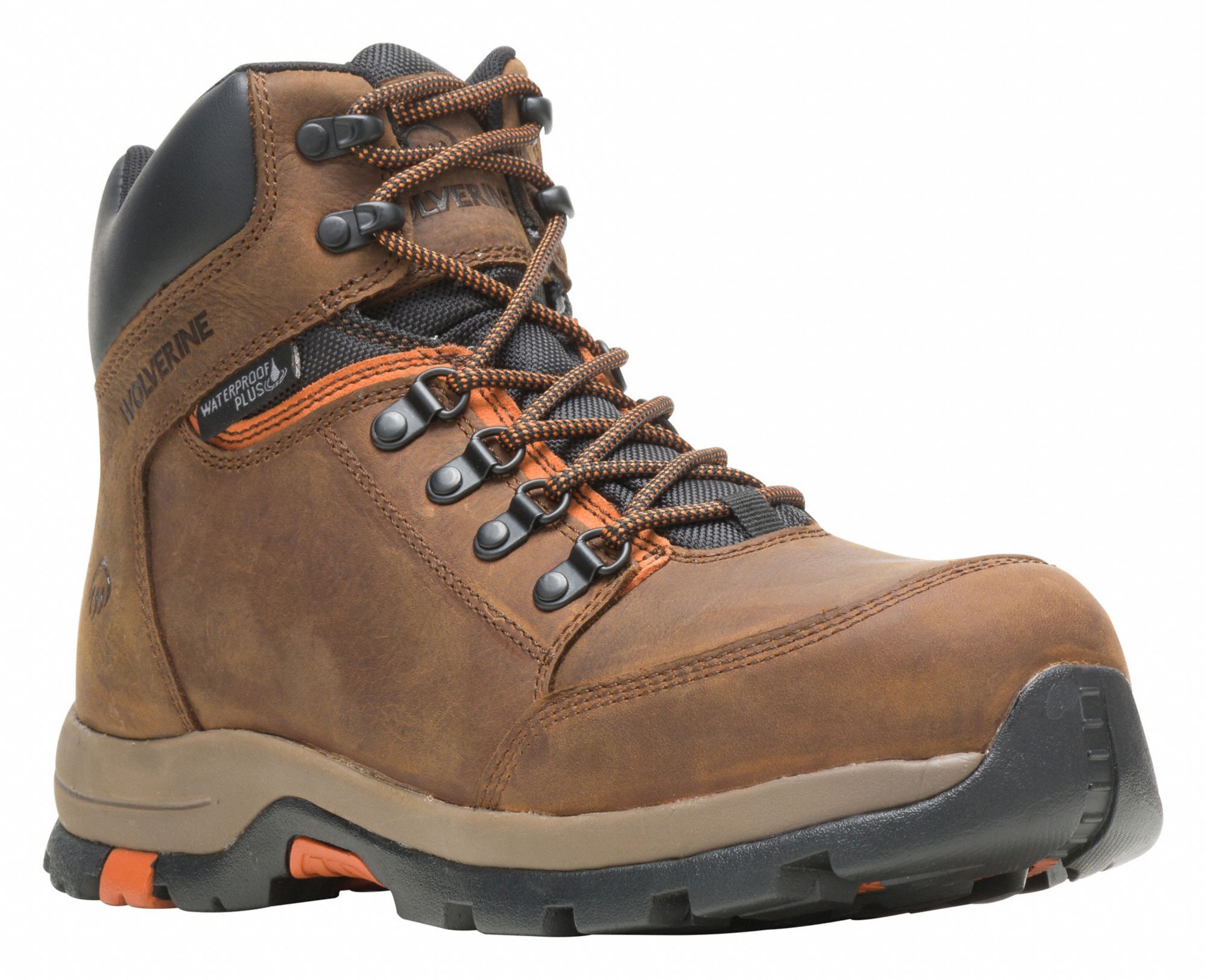 6-Inch Work Boot: Men's, Size 10, XW, Brown, Steel Toe Cap, Removable Insole