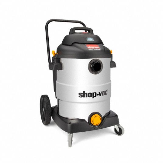 SHOP-VAC Shop Vacuum: 16 gal Tank Size, Stainless Steel, 1 1/2 in Vacuum  Hose Dia., Wet/Dry, Std