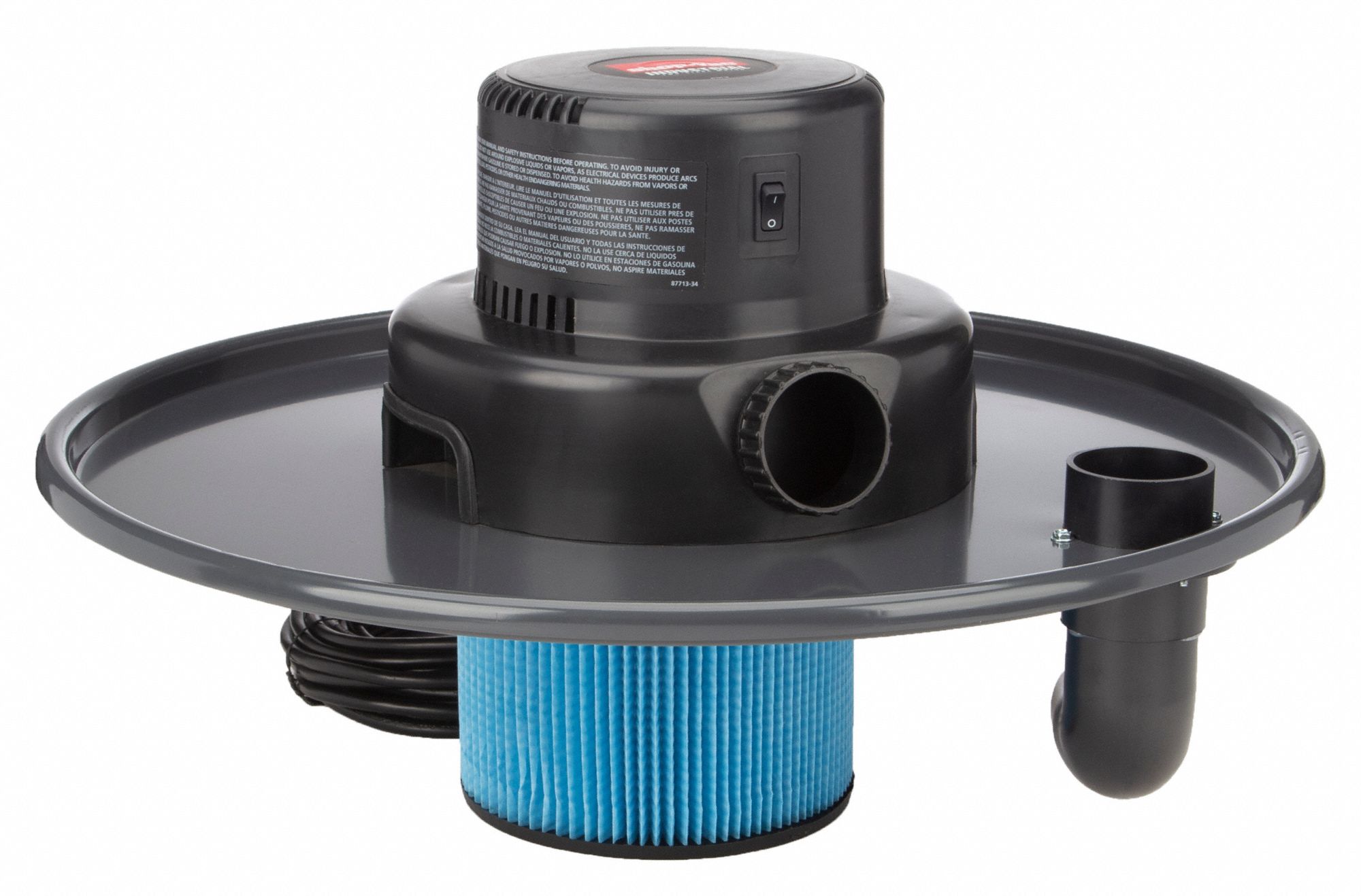 SHOP-VAC, Std, Wet/Dry, Drum-Top Vacuum Head - 784HW3