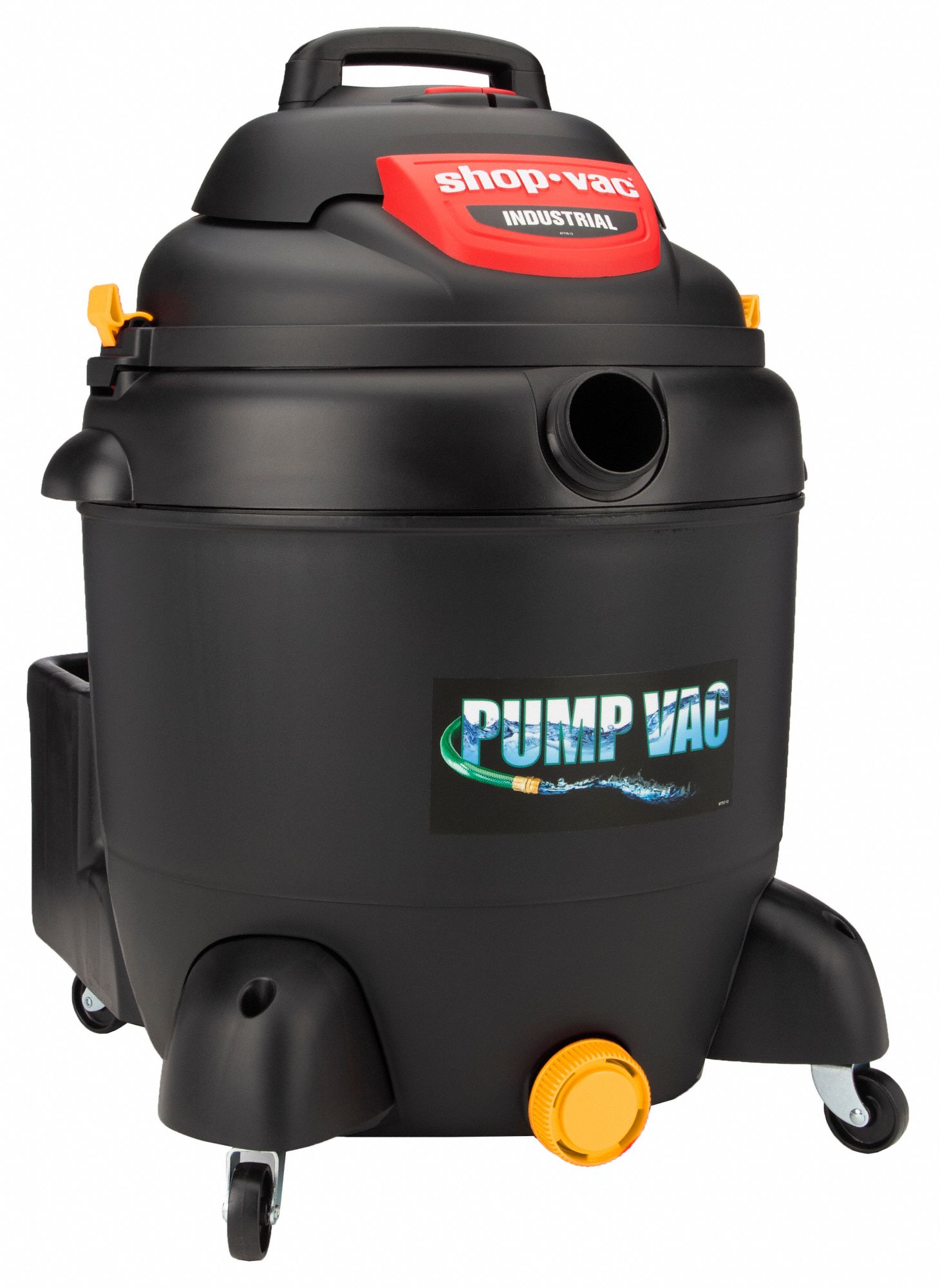 BUILT-IN PUMP SHOP VACUUM,18 GAL,130 CFM