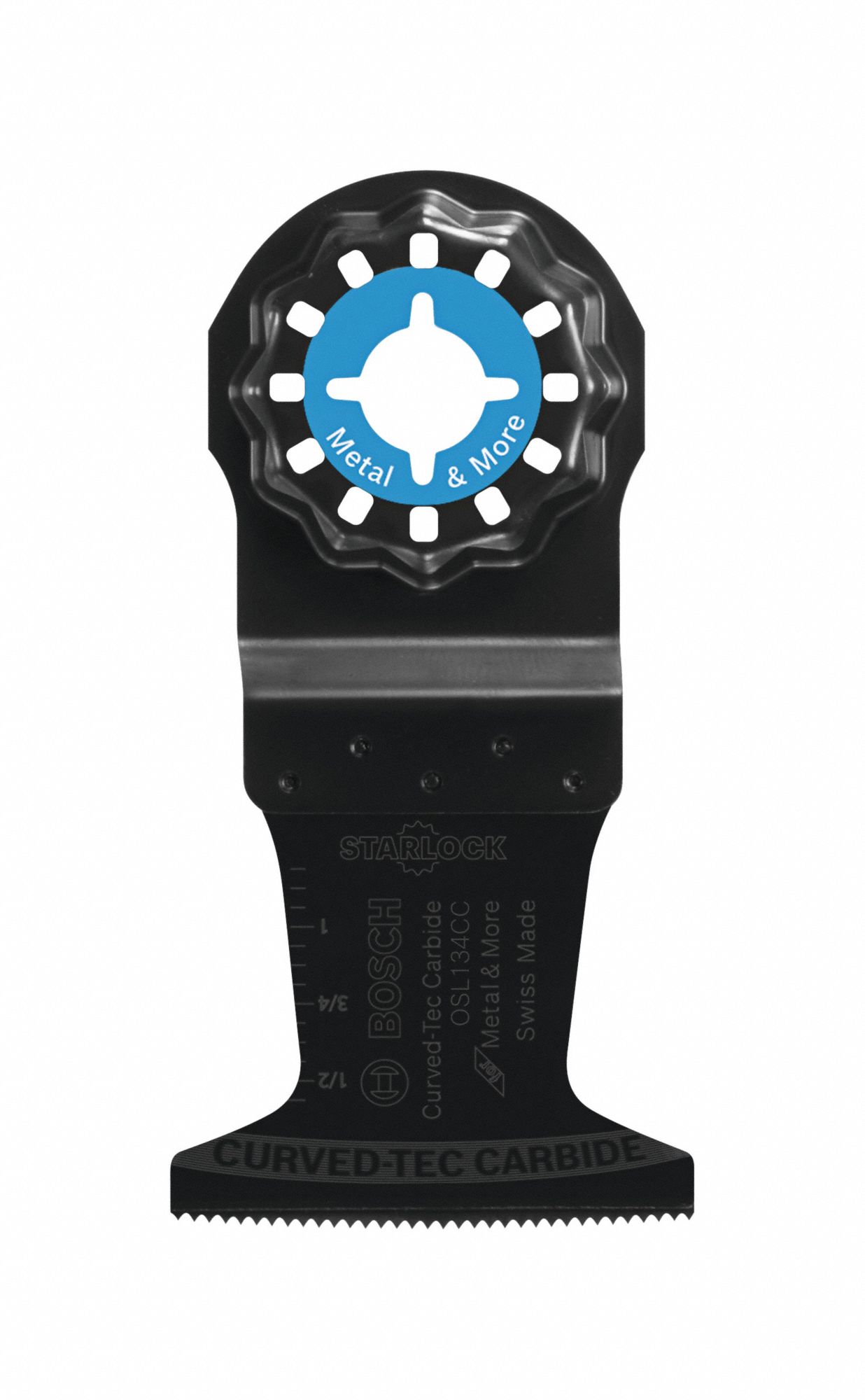 Oscillating Tool Blade: 1 3/4 in Blade Wd, 3 1/2 in Overall Lg, Plunge Cutting, Carbide