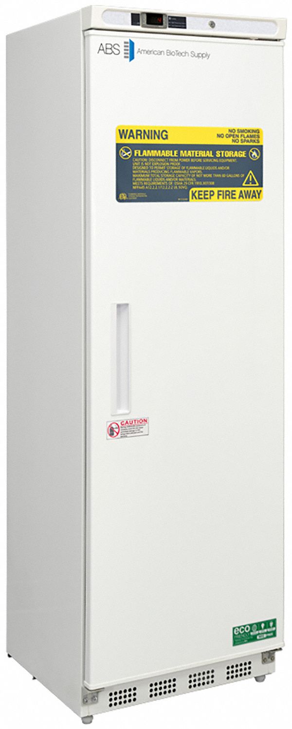 Refrigerator: 14 cu ft, Upright, 1°C to 10°C, 24 3/8 in Overall Dp, 1 Doors