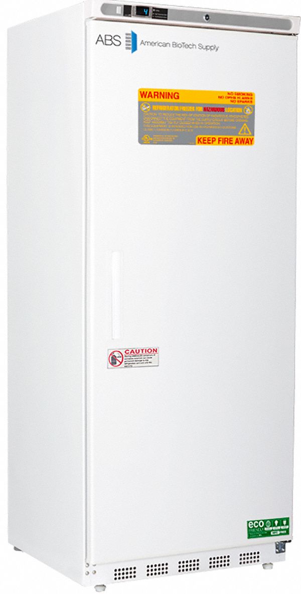 Refrigerator: 20 cu ft, Upright, 1°C to 10°C, 29 in Overall Dp, Swing Solid