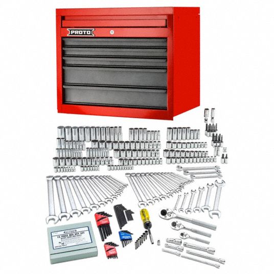 PROTO, 292 Total Pcs, Drivers, Keys, and Bits/Wrenches, Master Tool Set