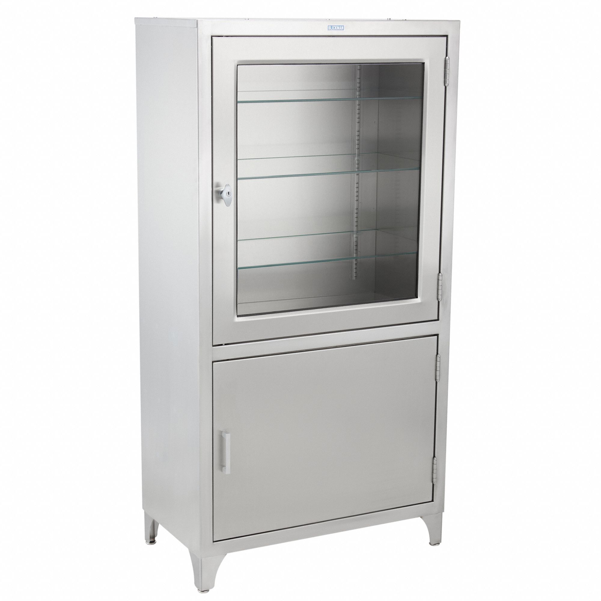 Tall Cabinet Glass/Stainless Steel