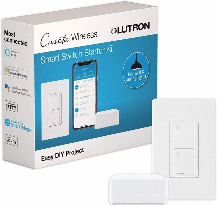 LUTRON, Wireless RF, InWall Smart Switch Kit 784K18PBDGPKG1WS