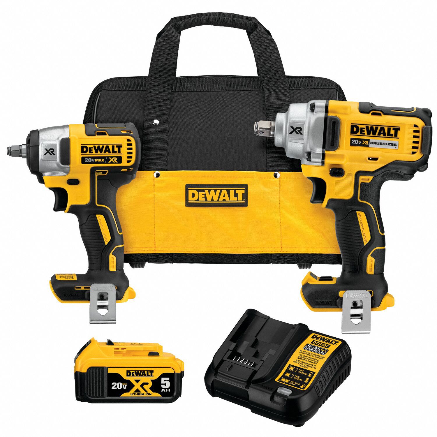 DEWALT, 20V DC Volt, 2 Cordless Combination Kit -