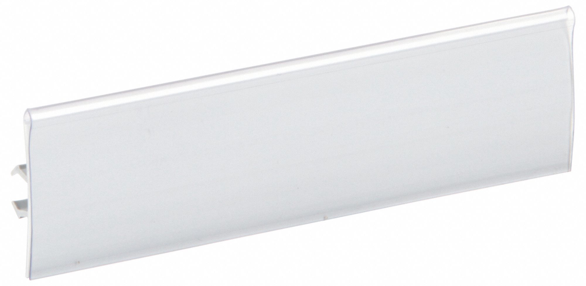 Label Clip: 28 mm x 28 mm, Plastic PVC, Gray, Label Clip