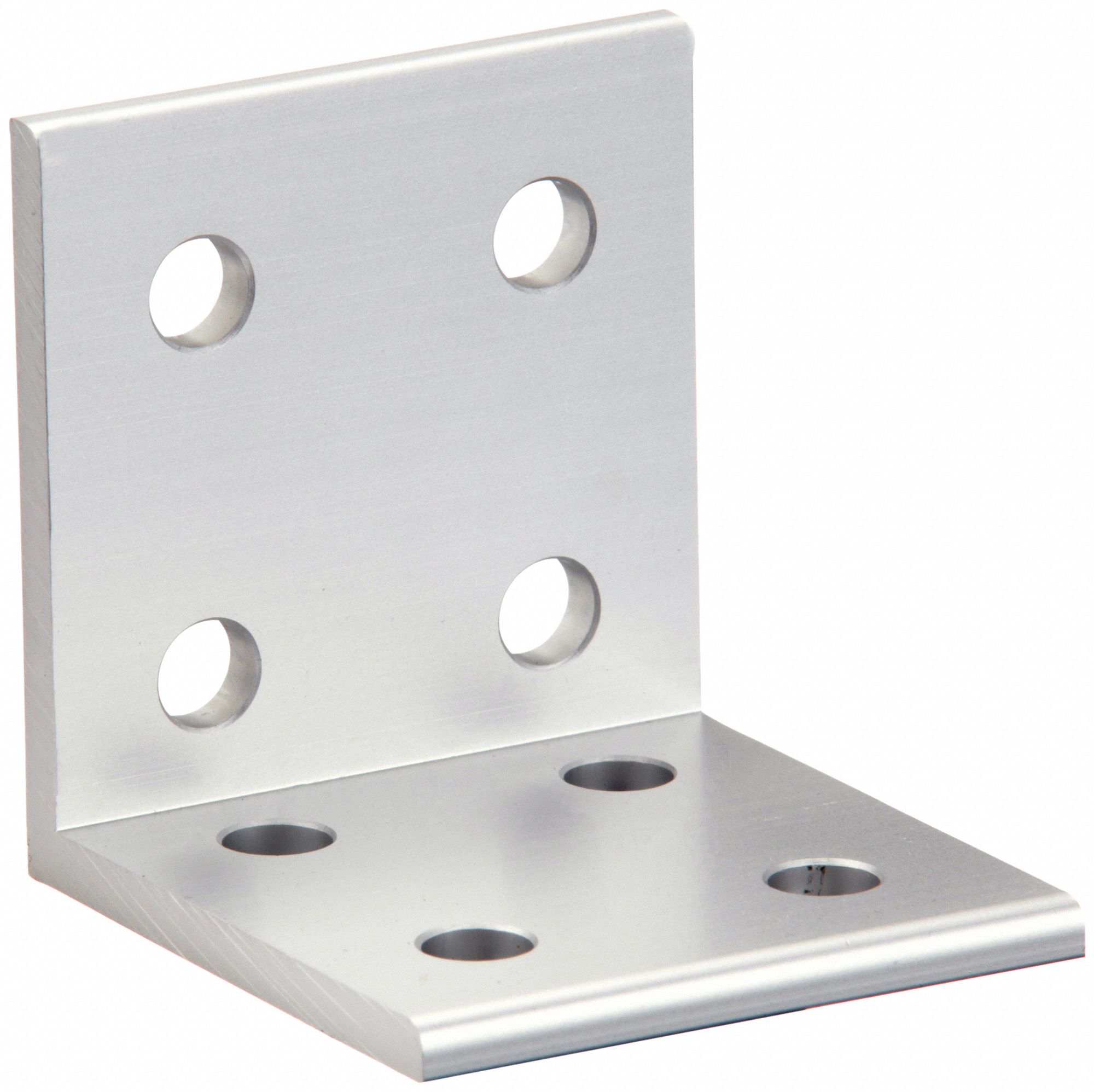 Inside Corner Bracket: Wide Inside-Corner Bracket, 25 Series, 50 mm x 48 mm x 50 mm, 8 Holes, Gray