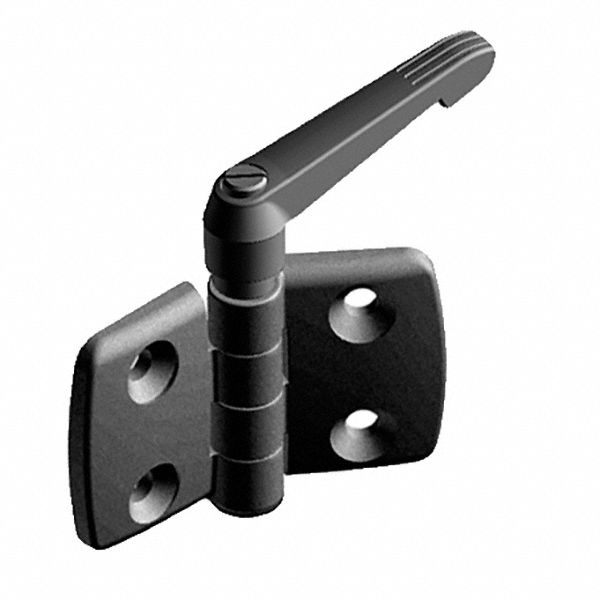 Hinge Polyamide Blk 48mm 77mm
