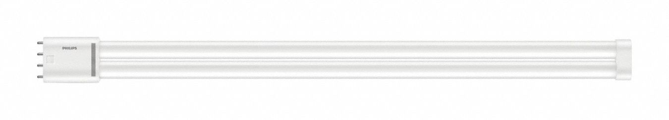 Compact LED Bulb: Type B, 4-Pin (2G11), PL-L, LED, 3000K, 2, 100 lm Light Output, 17 W Watt