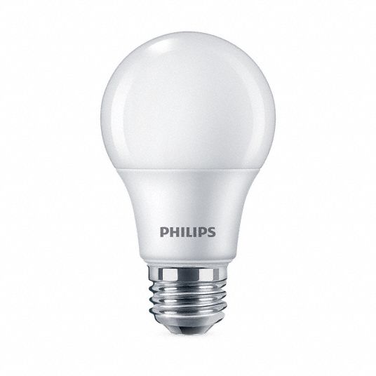 minstens Is musical PHILIPS, A19, Medium Screw (E26), LED Lamp Replacement -  784N95|8.5A19/LED/850/FR/P/ND 4/1FB - Grainger