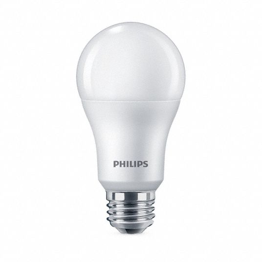 mild Refrein speelgoed PHILIPS, A19, Medium Screw (E26), LED Lamp Replacement - 784N97|13.5A19/LED/927/FR/P/ND  4/1FB - Grainger