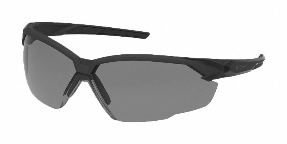 Safety Glasses: Gray Lens, Half-Frame, Anti-Fog/Hard Coat/TruShield®, Dielectric/Vented
