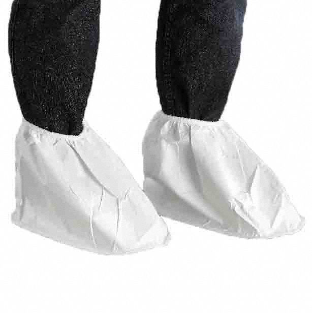 SHOE COVERS,WHITE,SZ 12-14