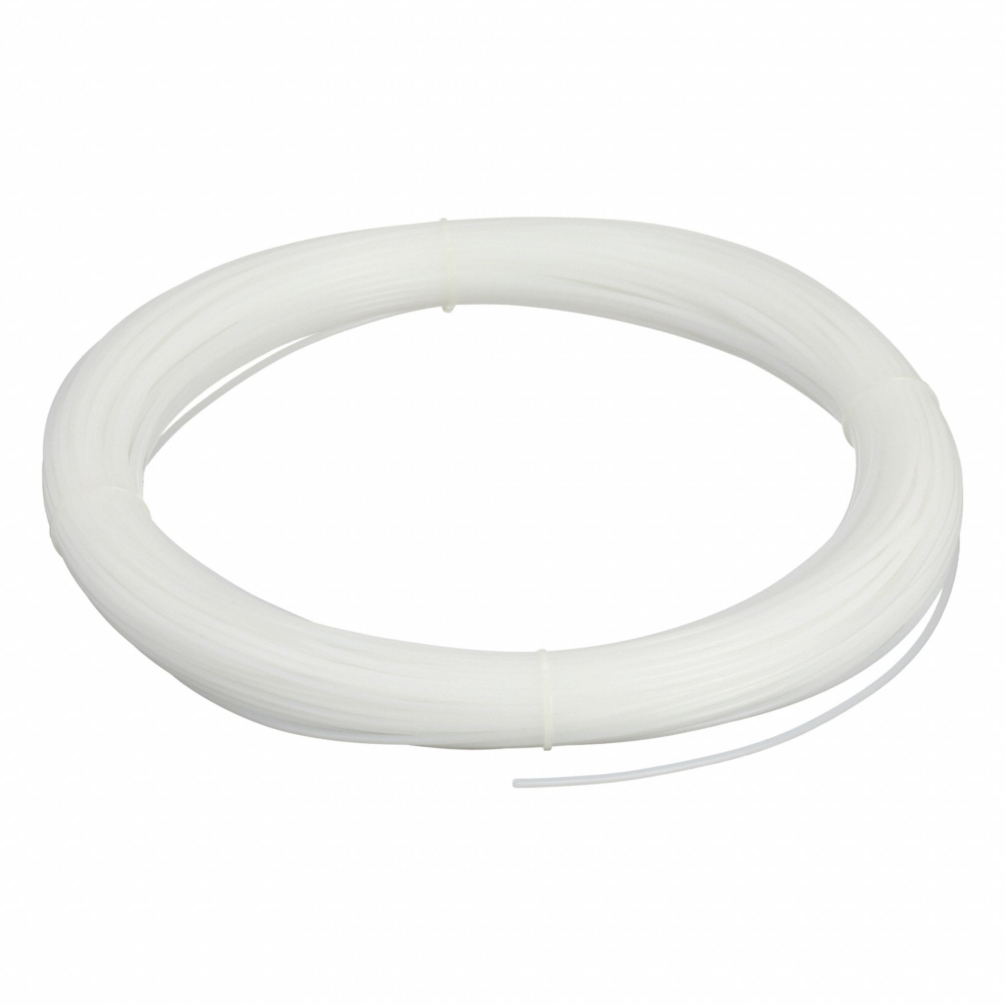 Plastic Welding Rod: HDPE, Std, Round, 1/8 in x 210 ft, Off-White, 1 lb