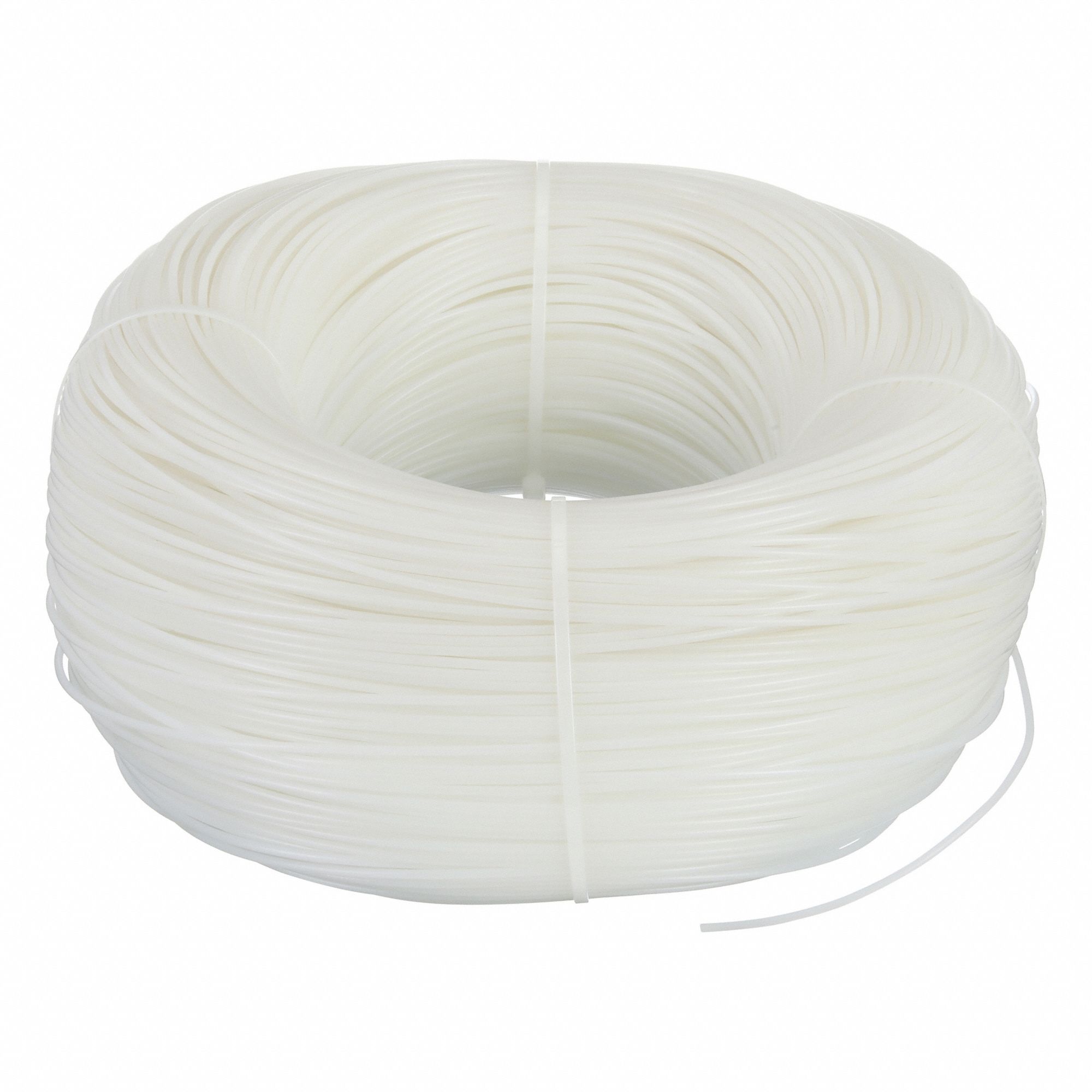 Plastic Welding Rod: HDPE, Std, Round, 1/8 in x 2, 100 ft, Off-White, 10 lb