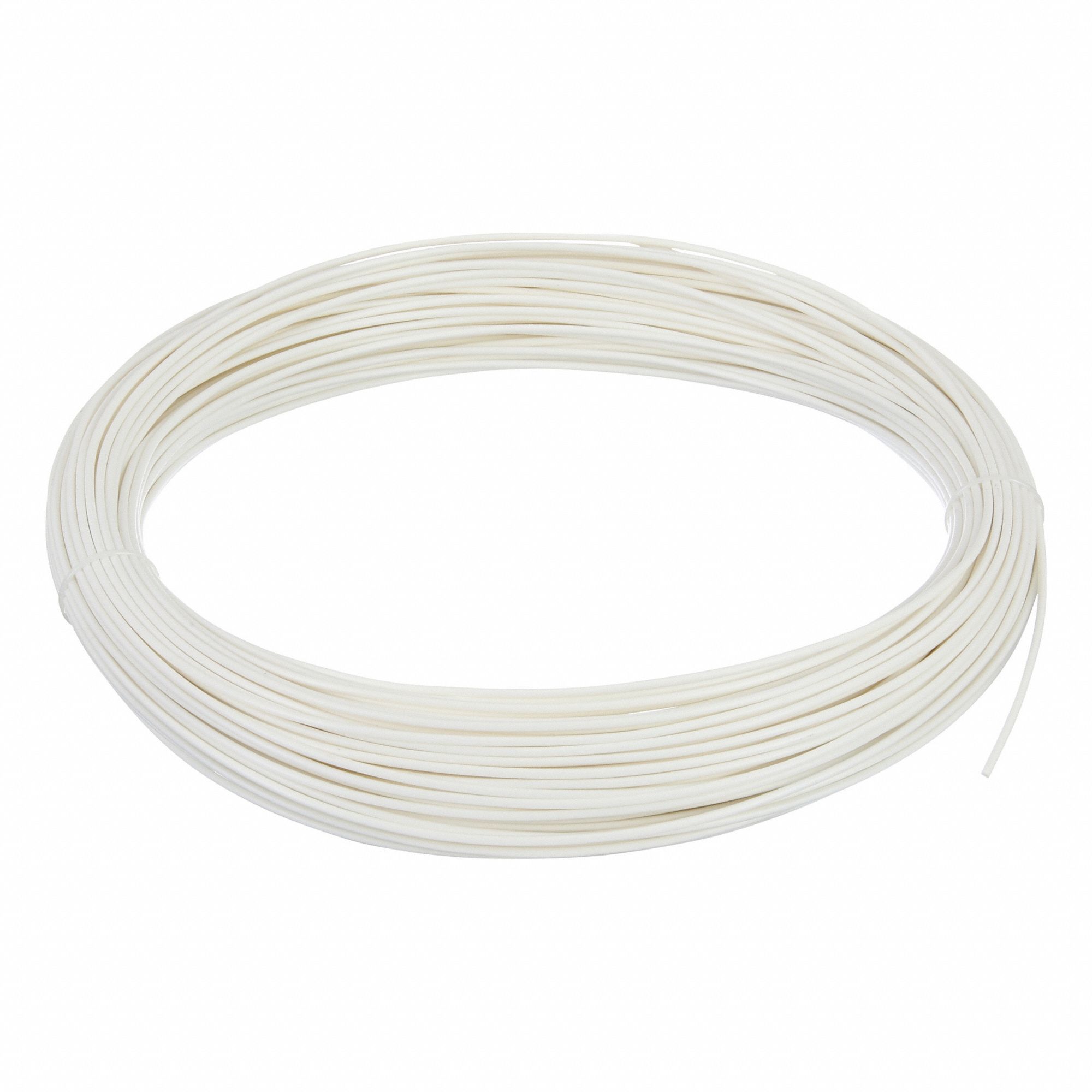 Plastic Welding Rod: UHMW Polyethylene, Round, 1/8 in x 210 ft, White, 1 lb