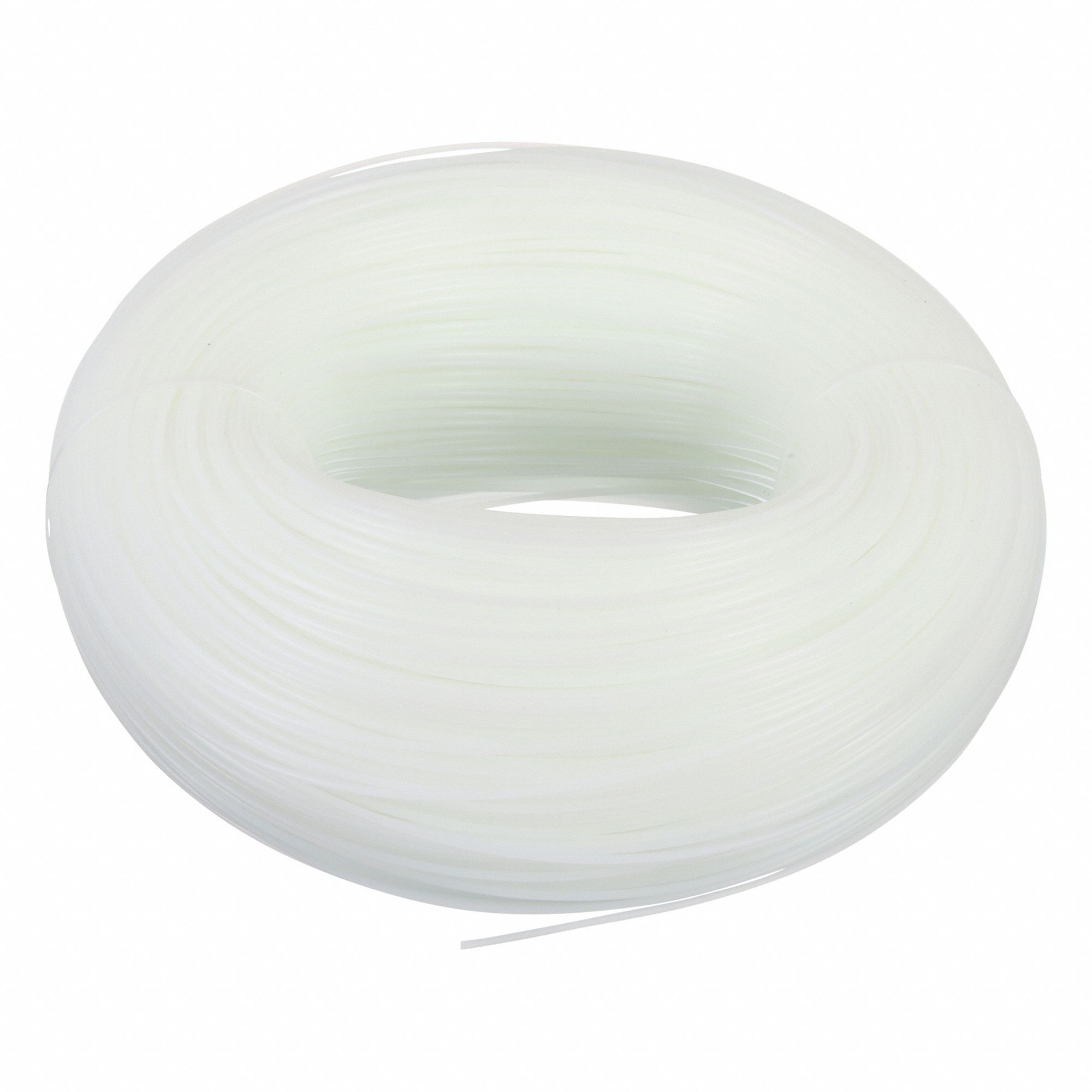 Plastic Welding Rod: UHMW Polyethylene, Round, 1/8 in x 2, 100 ft, White, 10 lb