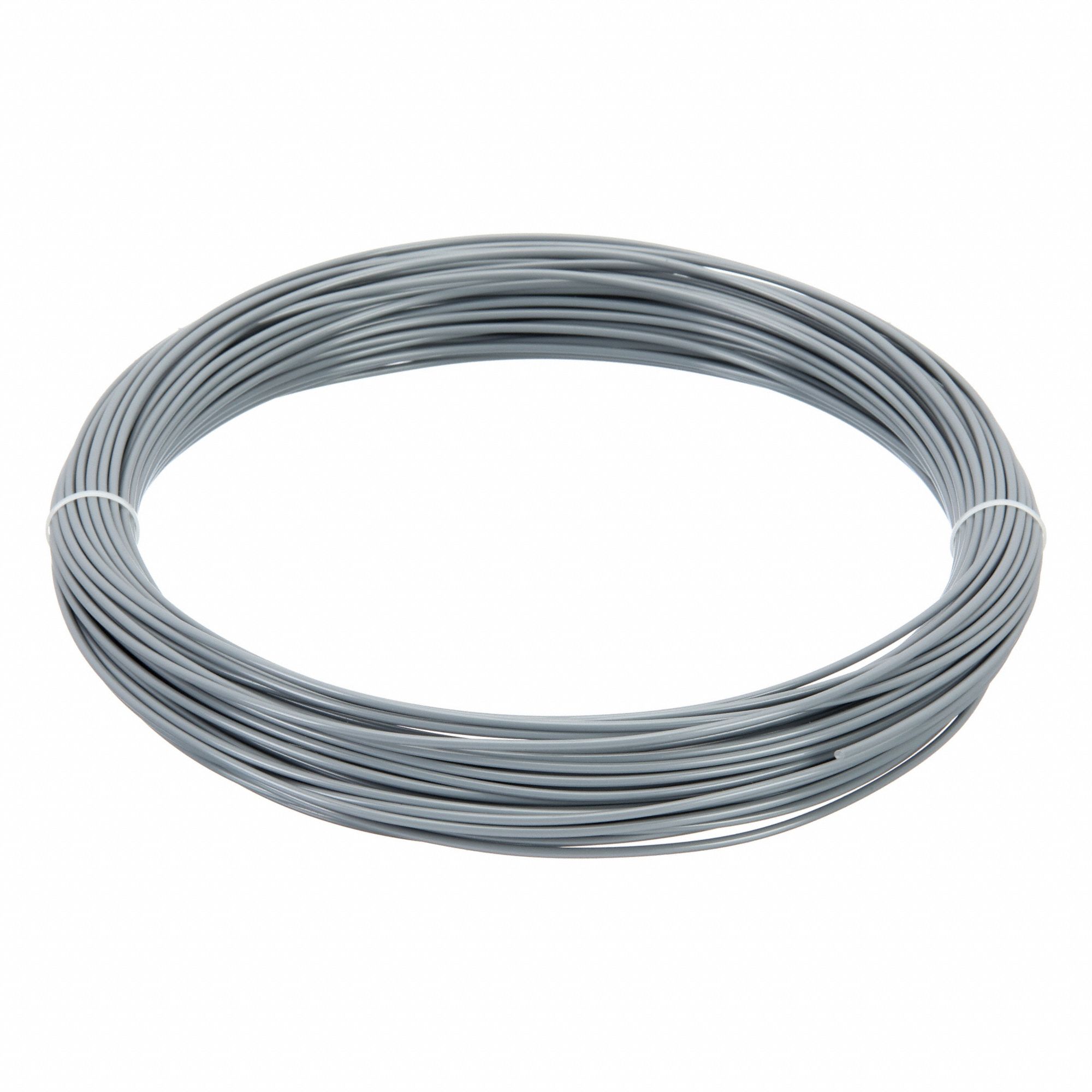 Plastic Welding Rod: PVC, Type 2, Round, 1/8 in x 147 ft, Light Gray, 1 lb