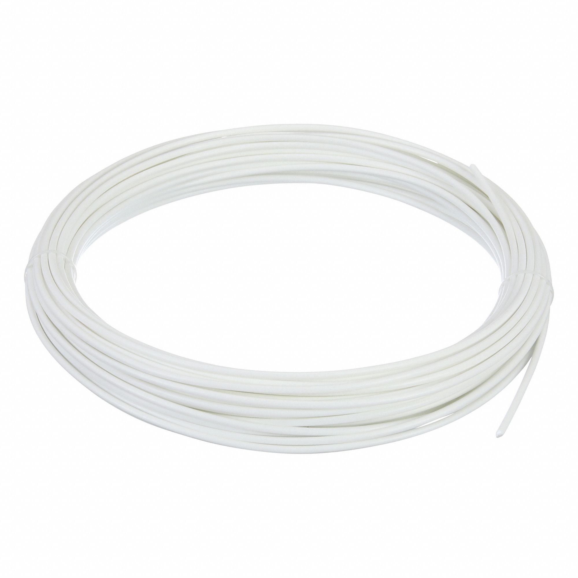 Plastic Welding Rod: HDPE, Marine Grade, Round, 3/16 in x 92 ft, White, 1 lb