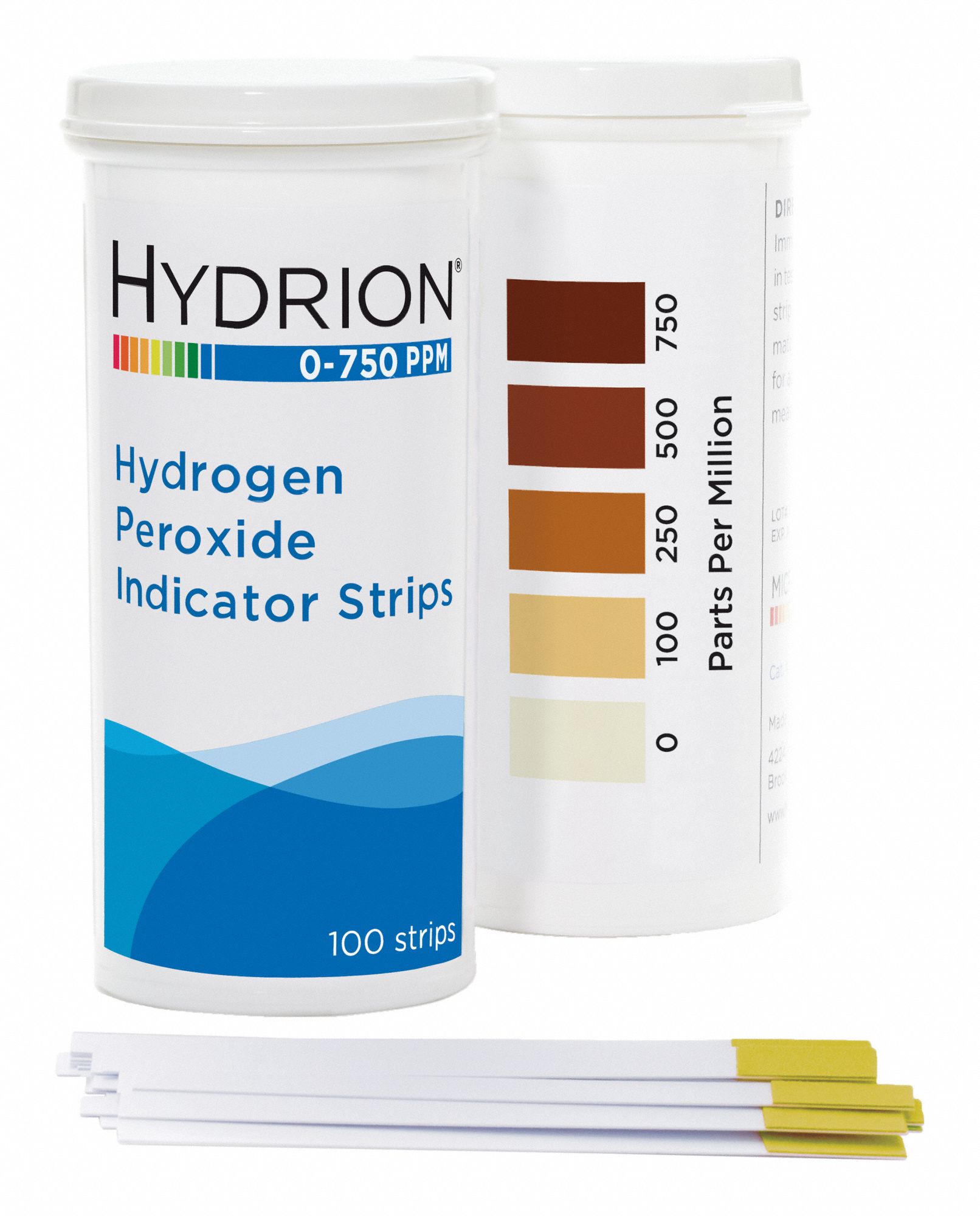 Test Strip 5 to 750: Hydrogen Peroxide, 0 to 750 ppm