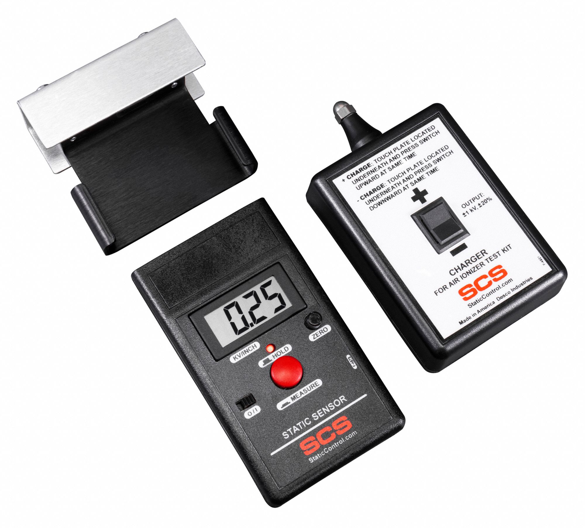 SCS, Carrying Case/Ground Cord, Air Ionizer Test Kit, Air Ionizer Test