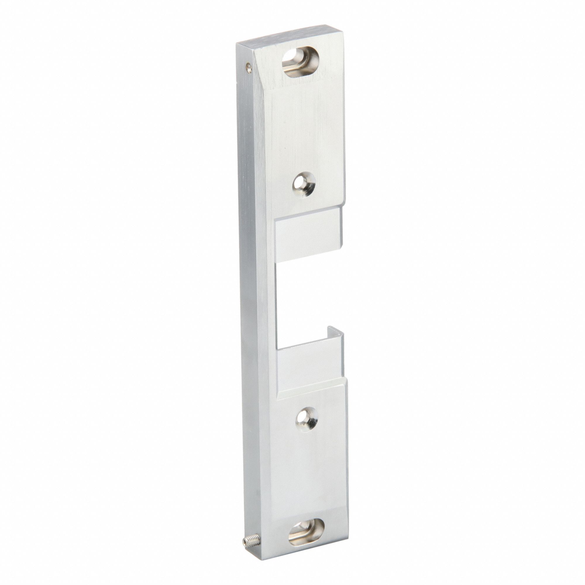 Electric Door Strike: 1 3/4 in Wd, 9 in Ht, Cylindrical/Mortise, Stainless Steel