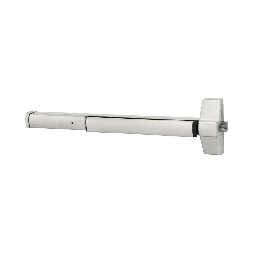 Exit Device: 48 in Max Door Wd, Stainless Steel