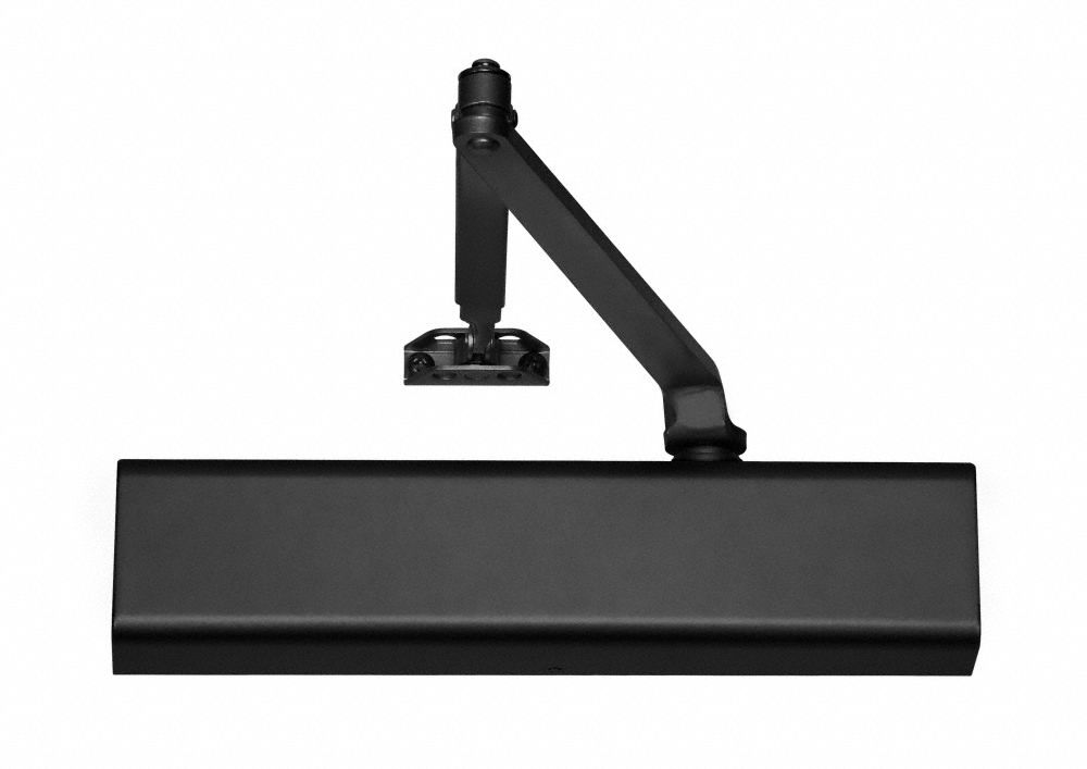 Door Closer: Adj Mounting Type, Grade 1 - Heavy Duty, Black