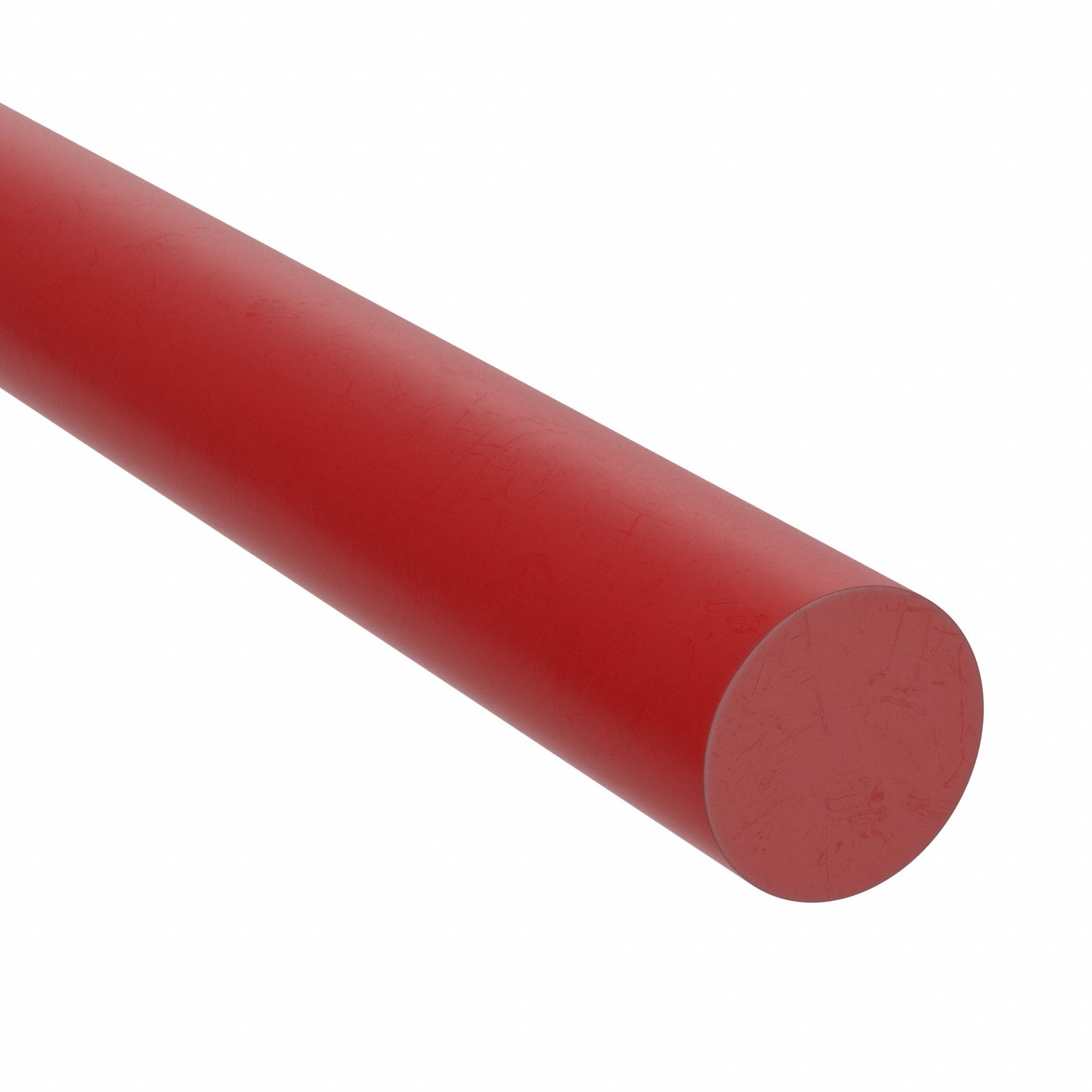 Silicone Round Cord: Food, Red, 50 ft Overall Lg, 1 mm, 70A, -80°F to 450°F
