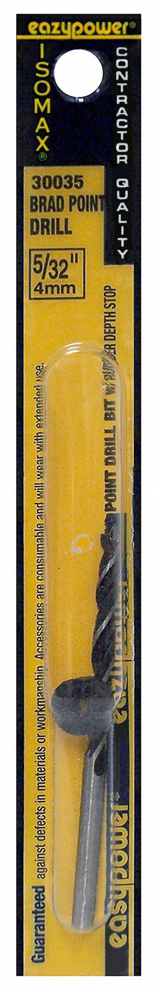 Brad Point Drill Bit: 1/8 in Drill Bit Size