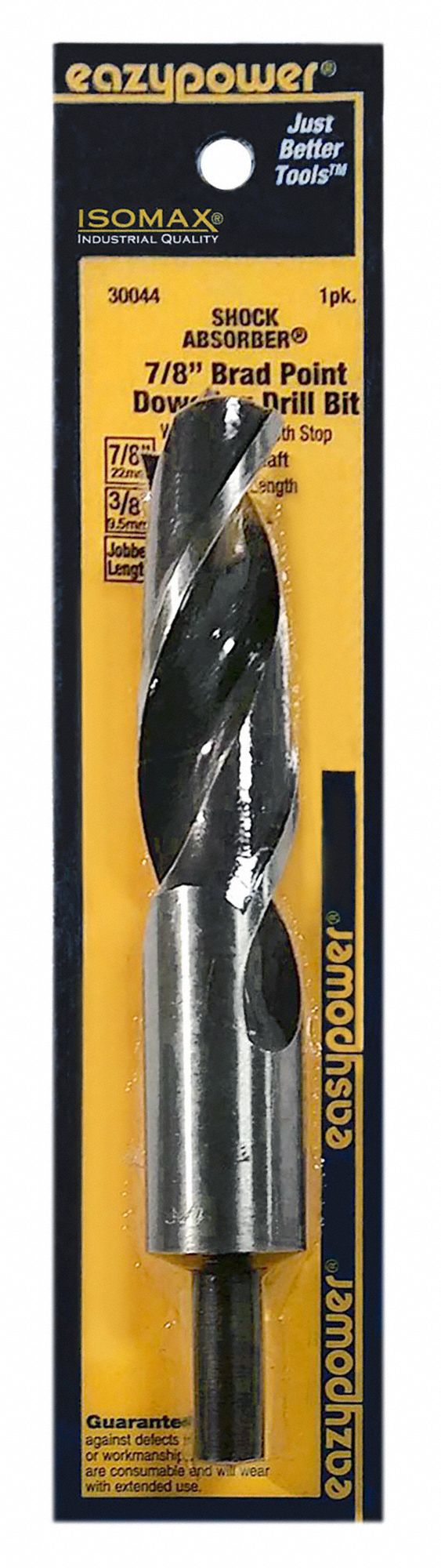 EAZYPOWER, 7/8 in Drill Bit Size, BradPoint Drill Bit 784ZU930044 Grainger