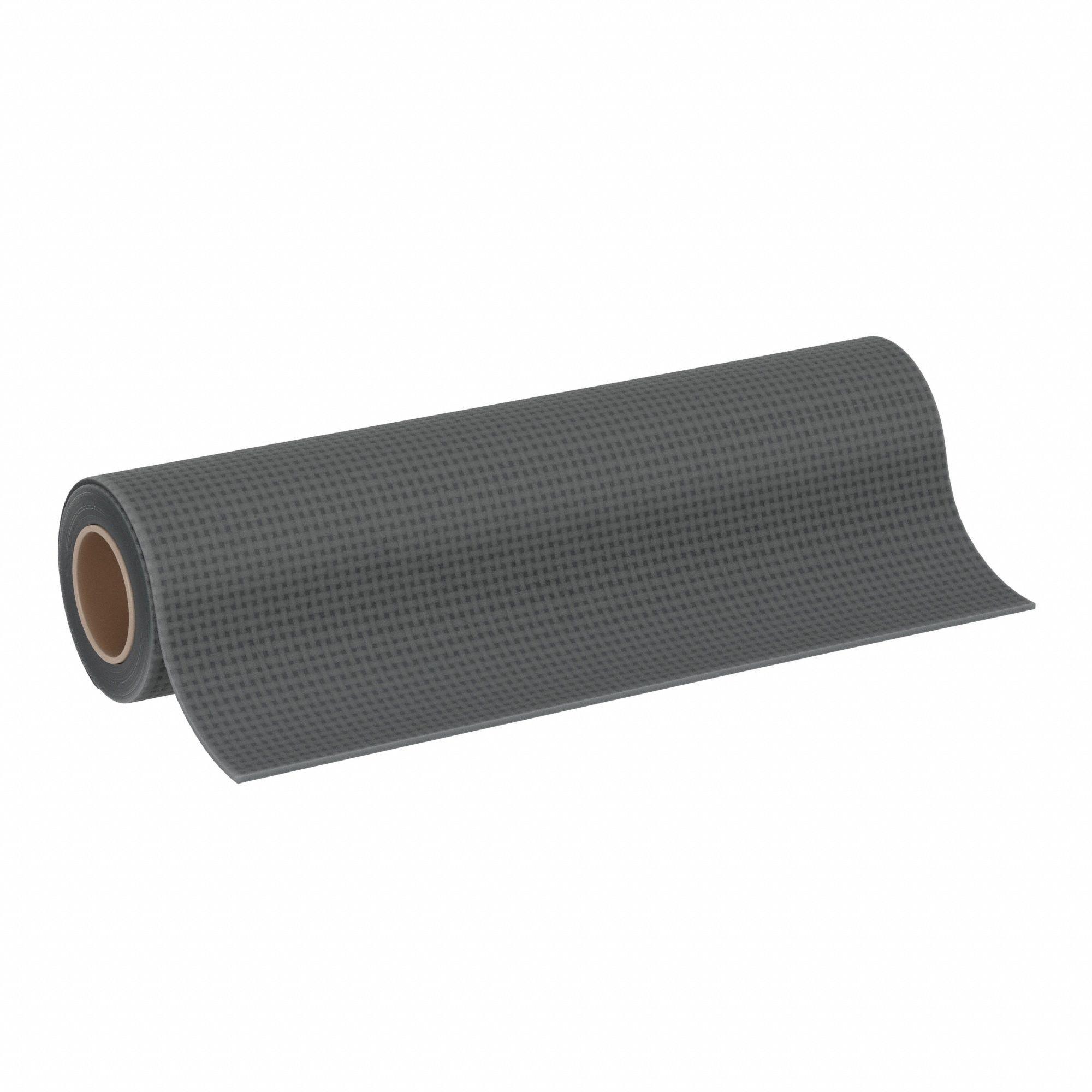 Rubber Roll: EPDM, Fabric-Reinforced, 1/4 in Thick, 36 in x 10 ft, Black, 50 Shore A Durometer