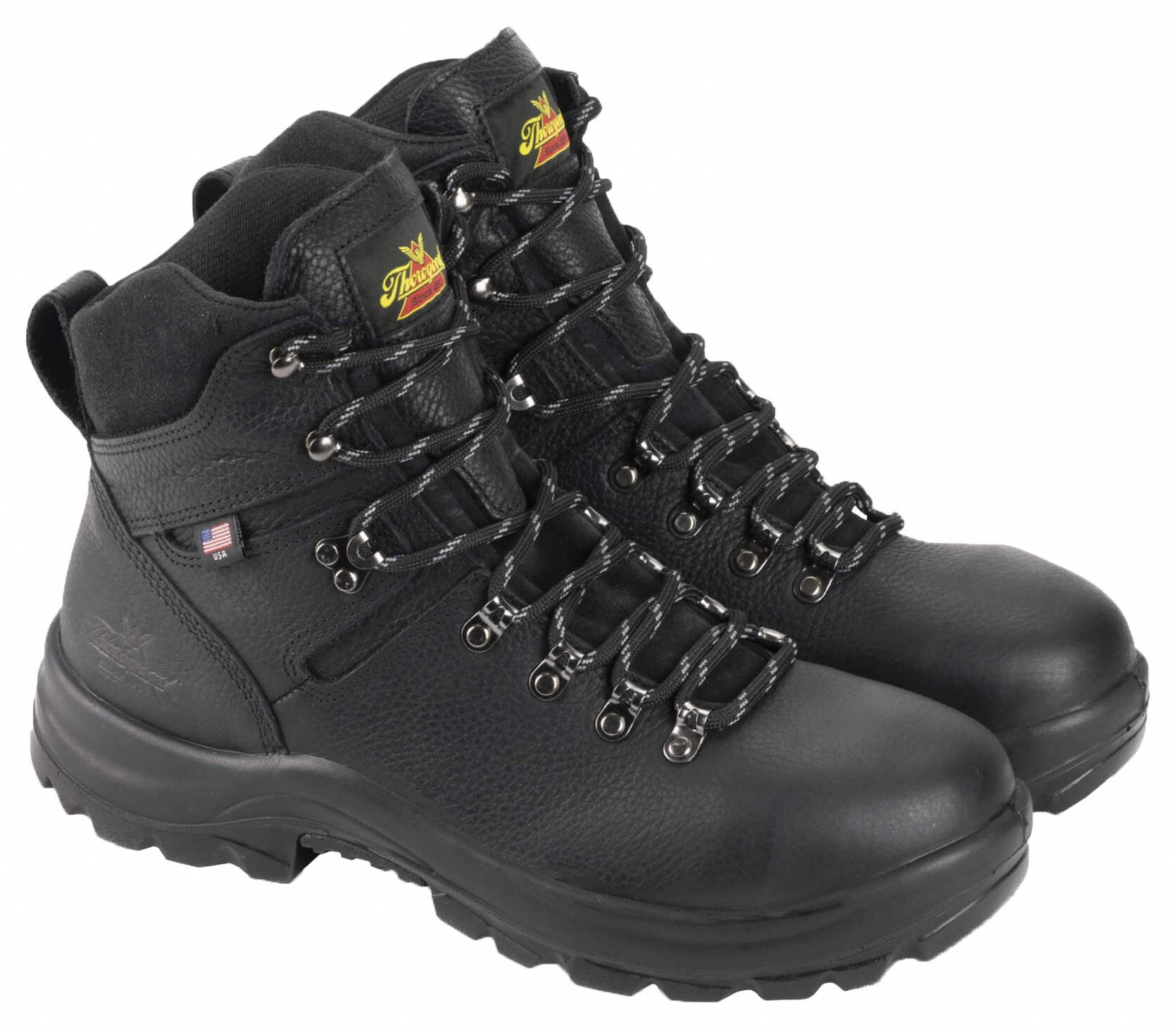 THOROGOOD SHOES Six Inch Black Work Boot OilResistant Sole, EEE, 8 1/