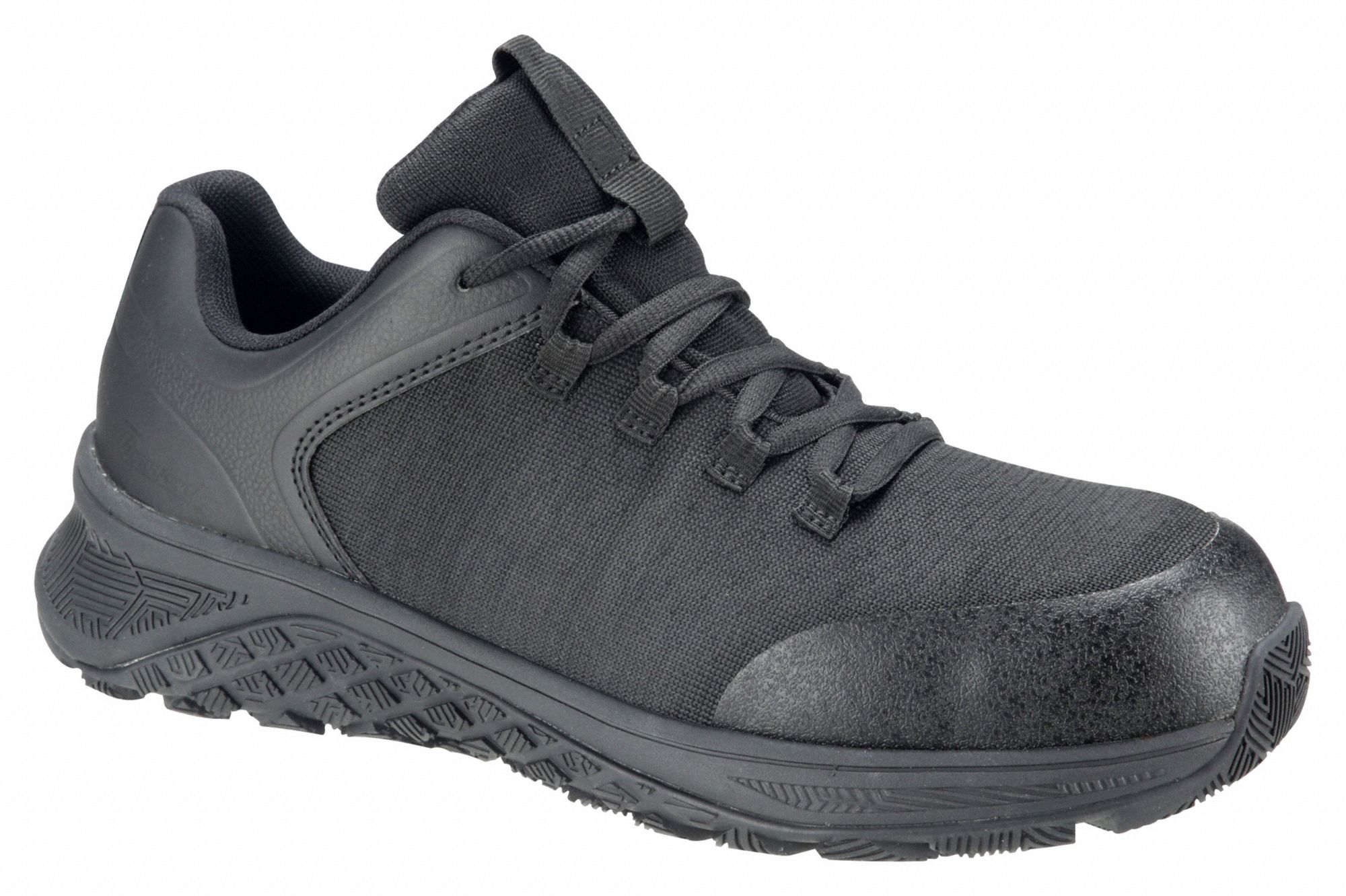 Athletic Shoe: Men's, Size 4 1/2, M, Black, Composite Toe Cap
