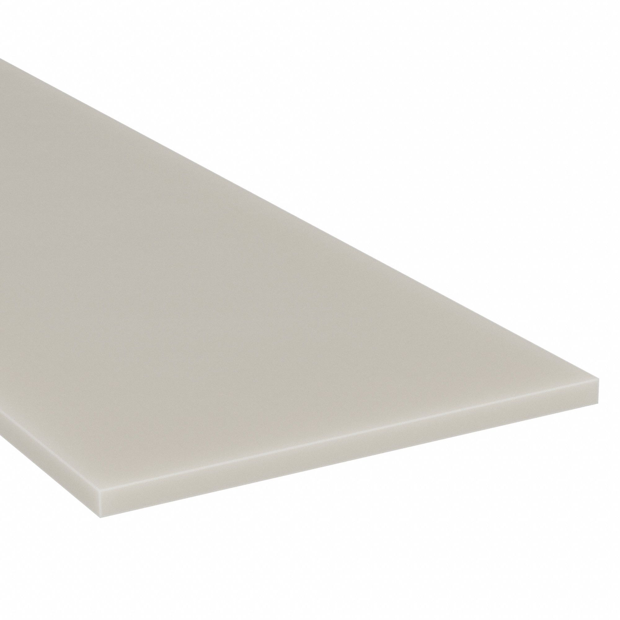 Rubber Sheet: EPDM, Food Grade, 1/4 in Thick, 12 in x 12 in, Cream, 40 Shore A Durometer, Plain