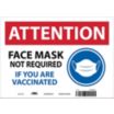 Attention - Face Mask Not Required If You Are Vaccinated