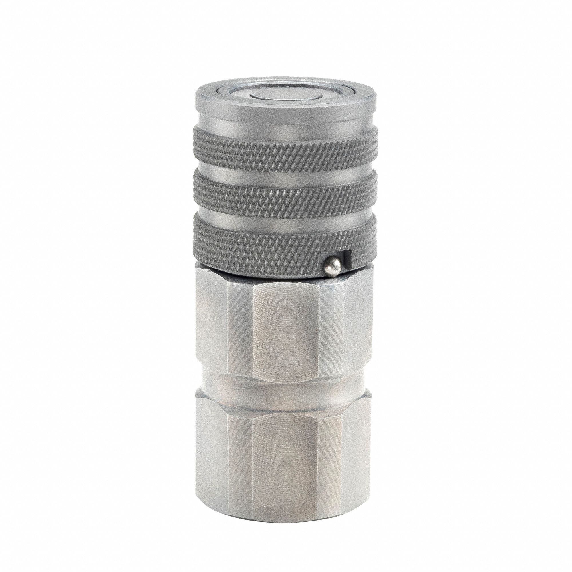 Hydraulic Quick Coupler: 1/2 in Coupling Size, Steel, 18 g/min Max. Flow Rate, Female UNF