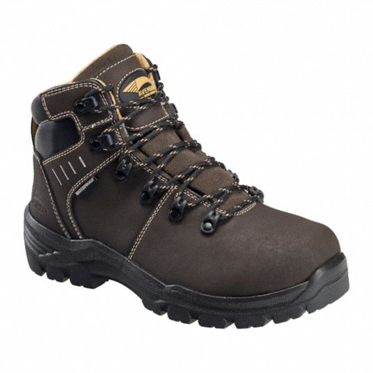 AVENGER SAFETY FOOTWEAR, M, 7 1/2, 6-Inch Work Boot - 785U46|7452-7.5M ...