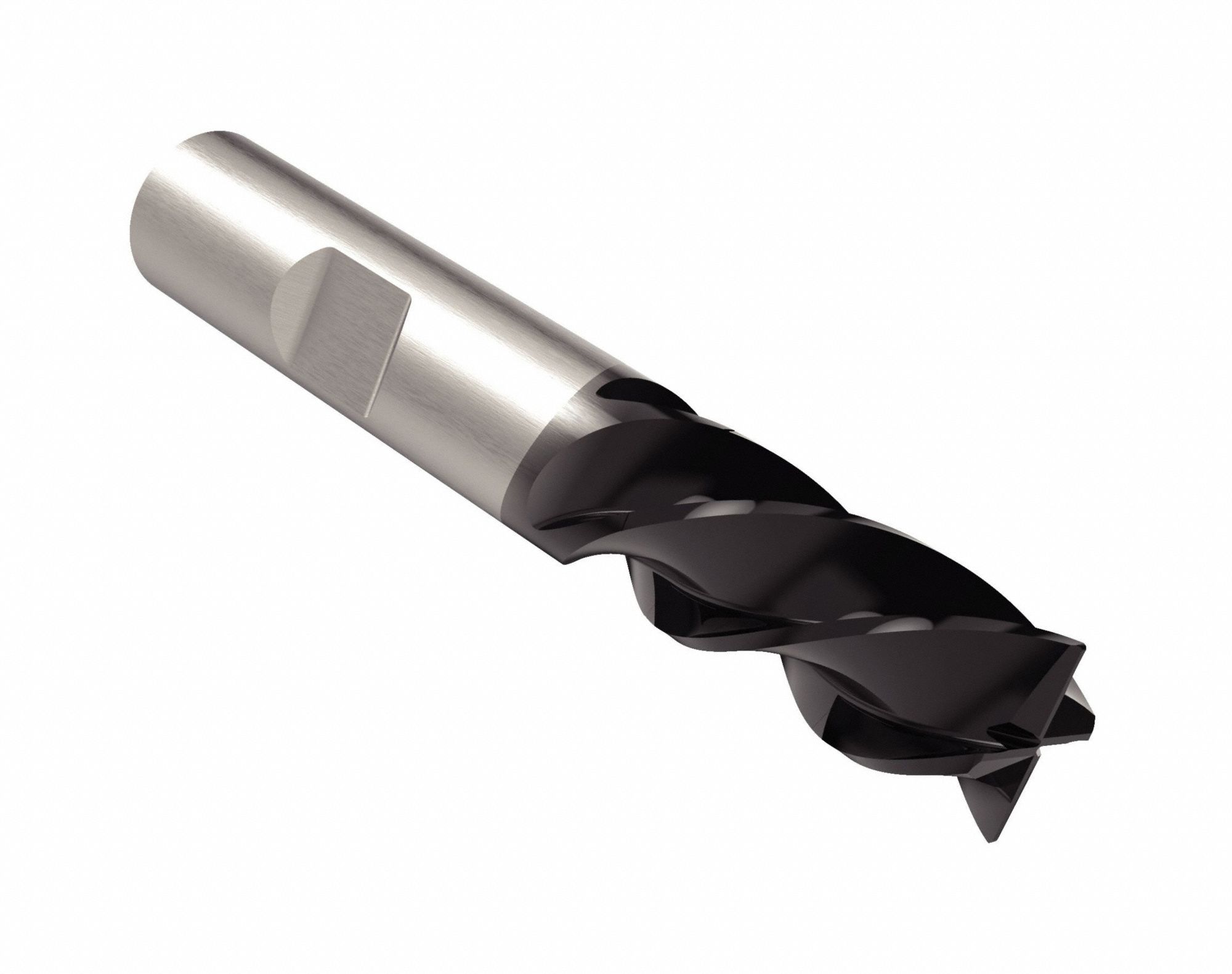 Corner Radius End Mill: Carbide, AlTiN Coated, 4 Flute, 1" Mill Dia, 1-1/2" LOC