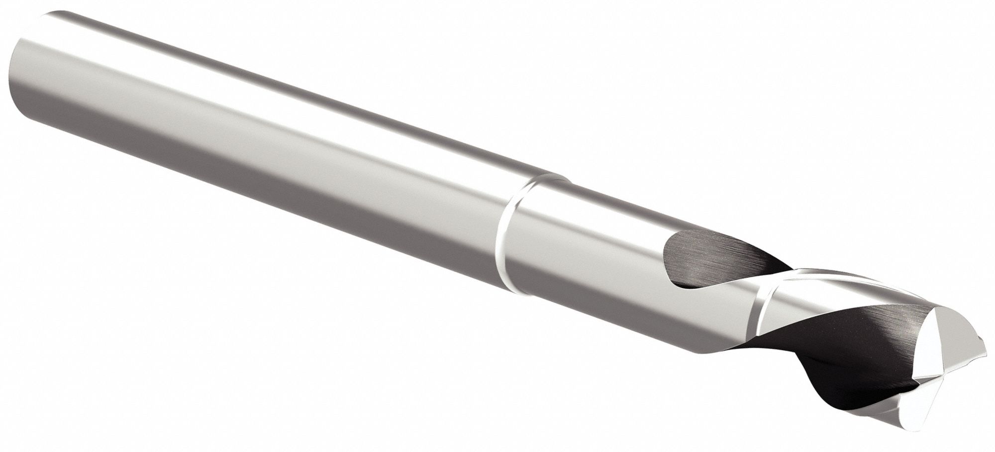 Square End Mill: Carbide, 2 Flute, 1" Mill Dia, 1-1/4" LOC, 5-1/2" OAL