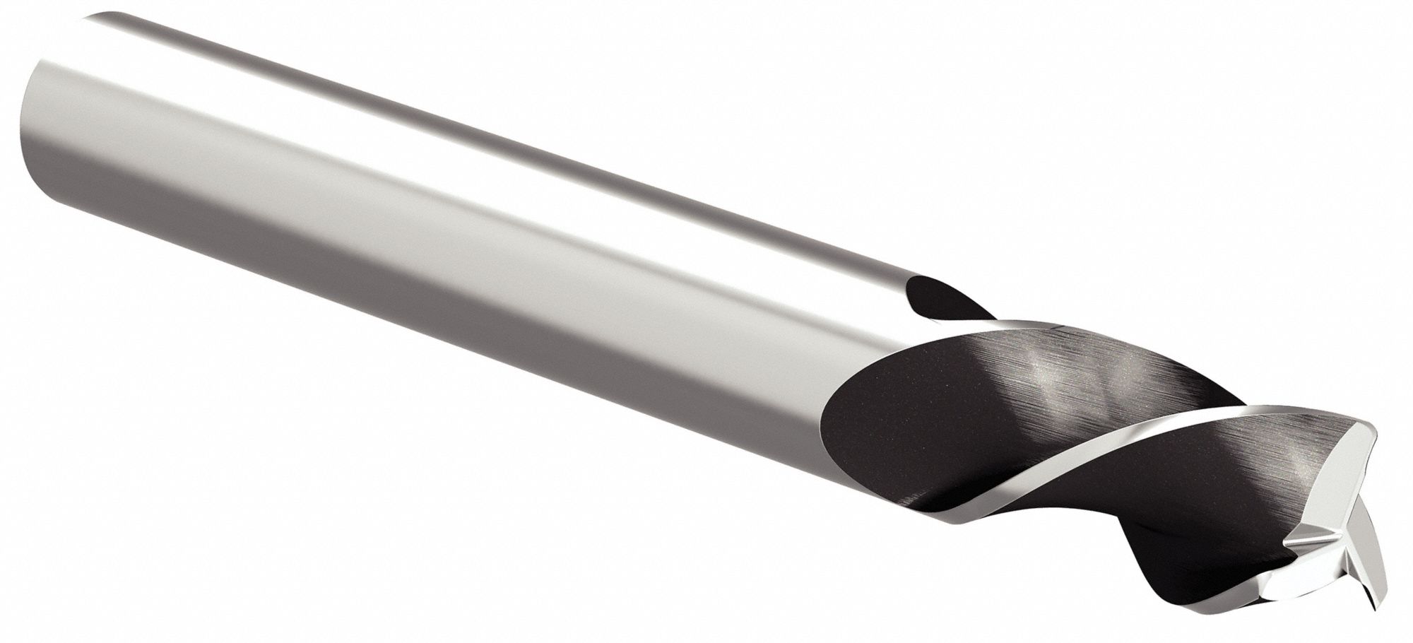 Corner Radius End Mill: Carbide, 3 Flute, 1" Mill Dia, 2-1/2" LOC, 0.03" Rad